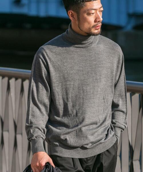 URBAN RESEARCH ROSSO MEN セーター ニット イタリア糸メリノウール 