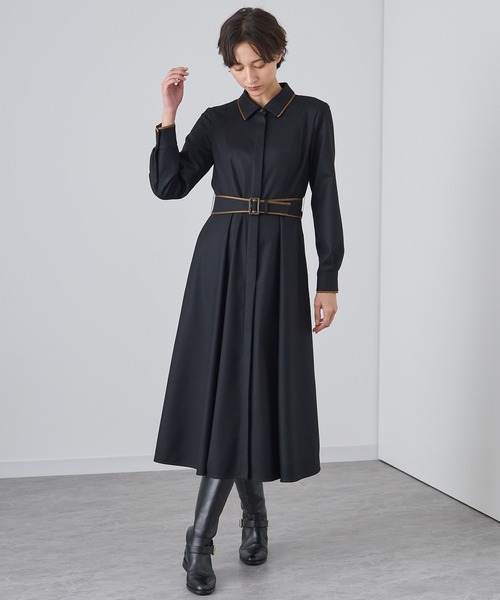 ANAYI ブラック ワンピース 38 ANAYI（アナイ） 長袖ワンピース 38 ブラック レディース : ZOZOTOWN