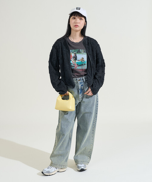 FREAK'S STORE（フリークスストア） カーディガン メッシュ花柄 レース