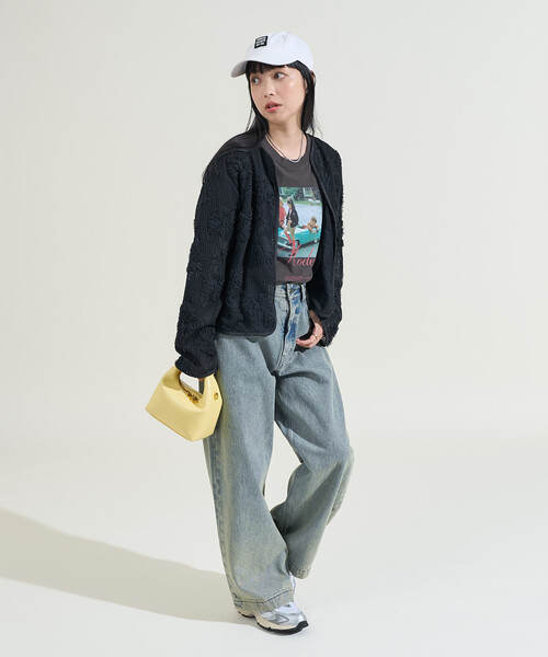 FREAK'S STORE（フリークスストア） カーディガン メッシュ花柄 レース