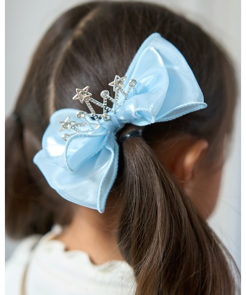 リバティ ハンドメイド ヘアクリップとヘアゴム 4 ヘアクリップ ビッグリボンティアラ付きヘアクリップ : ZOZOTOWN Yahoo