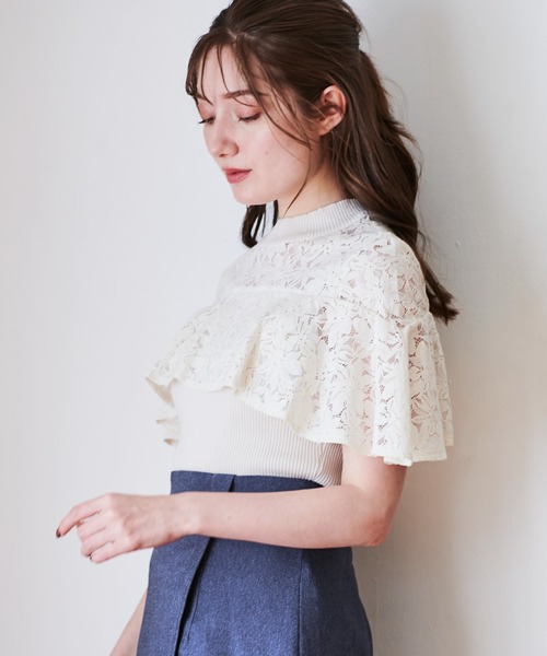 「NOELA」 ノースリーブニット フリー オフホワイト レディース_画像7