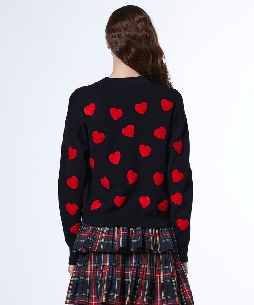 DOUBLE STANDARD CLOTHING ハート ニットカーディガン DOUBLE STANDARD CLOTHING（ダブルスタンダードクロージング