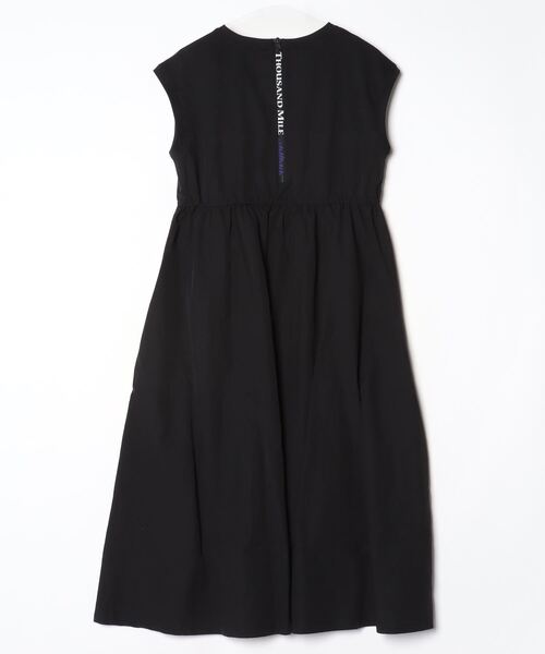 「THOUSAND MILE」 ワンポイントノースリーブワンピース FREE ブラック レディース_画像2