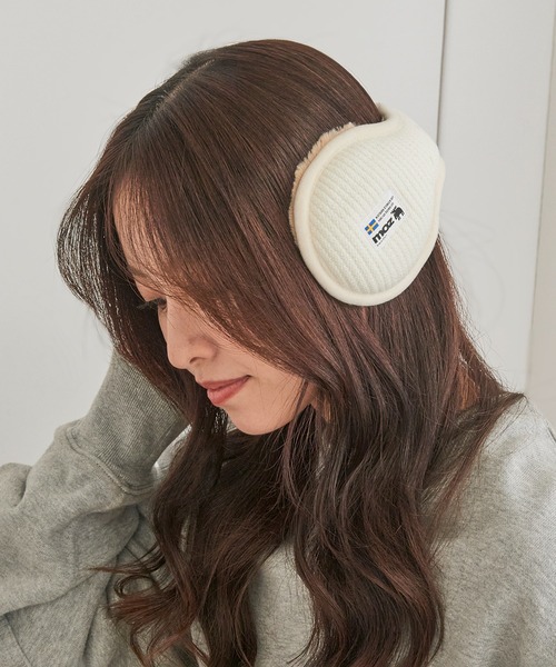 moz（モズ） 耳当て イヤーマフ 「MOZ」ニットファーイヤーマフラー