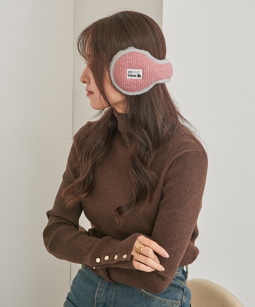 moz(モズ) 耳当て イヤーマフ 「MOZ」ニットファーイヤーマフラー moz(モズ) 耳当て イヤーマフ 「MOZ」ニットファーイヤーマフラー