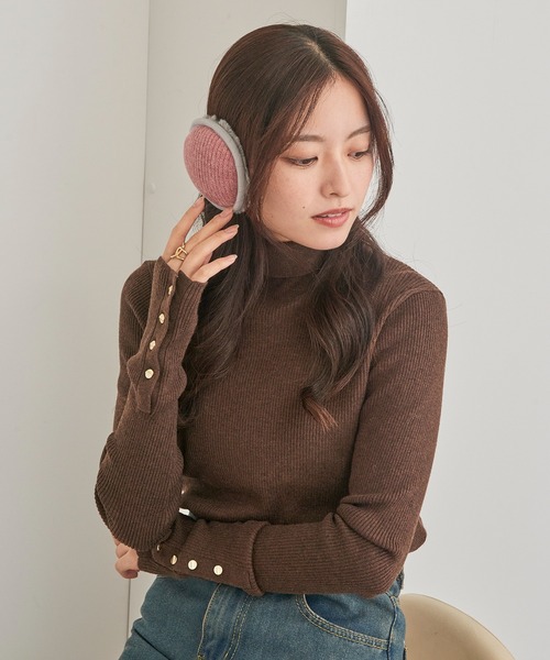 ロゴ入りマフラーとイヤーマフセット moz（モズ） 送料無料 耳あて イヤーマフ 防寒 メンズ レディース