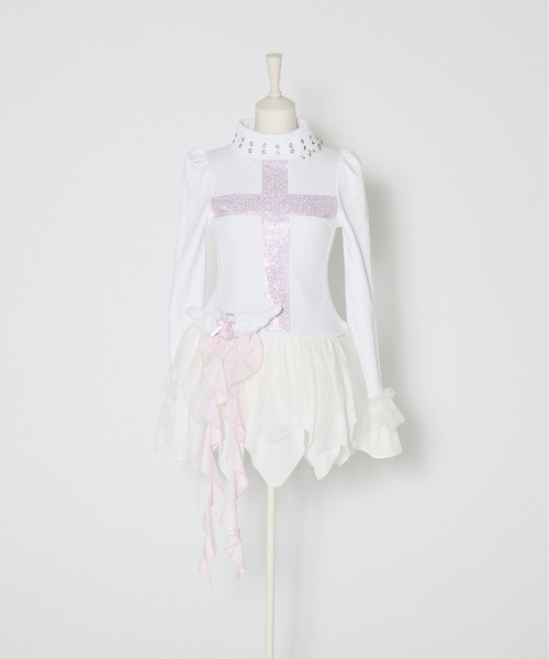 avenchumu ワンピース ドレス ピンク AVENCHUMU ワンピース Love heart's cake angel one piece : ZOZOTOWN