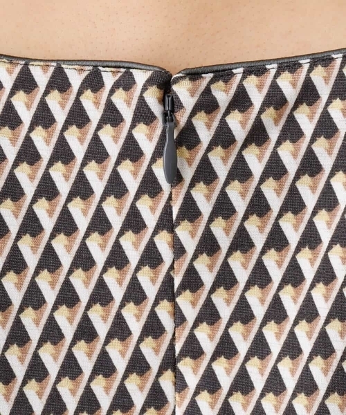 「MK MICHEL KLEIN」 半袖ワンピース 38 ブラウン レディース_画像6