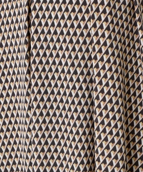 「MK MICHEL KLEIN」 半袖ワンピース 38 ブラウン レディース_画像8