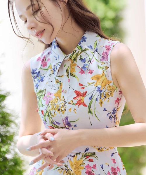 「emiriawiz」 ノースリーブワンピース MEDIUM イエロー レディース_画像4