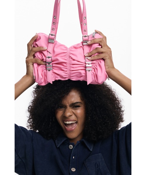 Desigual（デシグアル） ハンドバッグ ナイロンリボンディテール