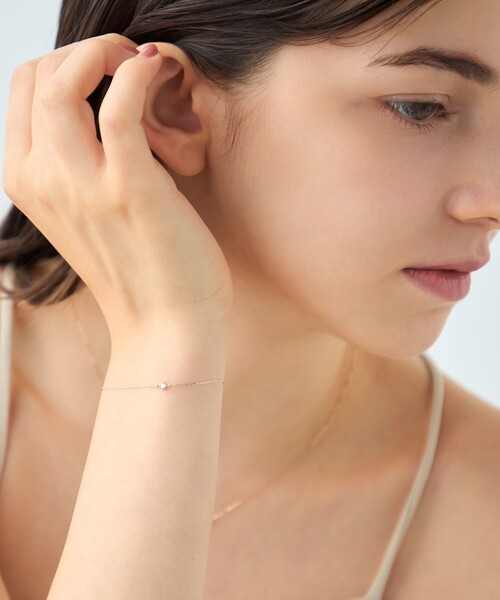 ete（エテ） ブレスレット 「レイヤード」 K10YG ダイヤモンド