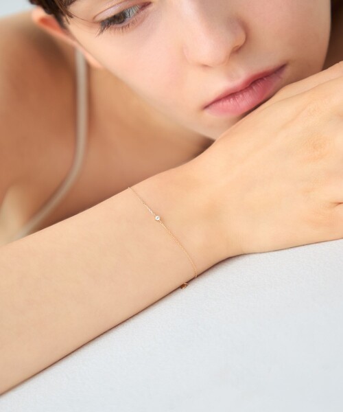 ete（エテ） ブレスレット 「レイヤード」 K10YG ダイヤモンド