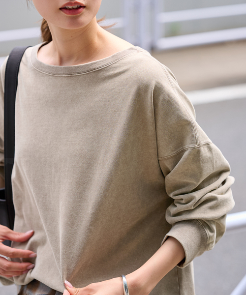 【新品】FRAMe WORK オーバーTEE グレー FRAMeWORK（フレームワーク） tシャツ 「追加」ウェットオゾン加工L