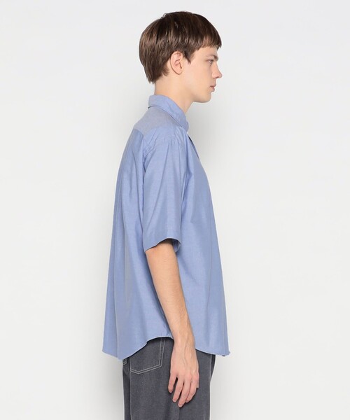 Danton（ダントン） 半袖シャツ 38 サックスブルー メンズ : ZOZOTOWN