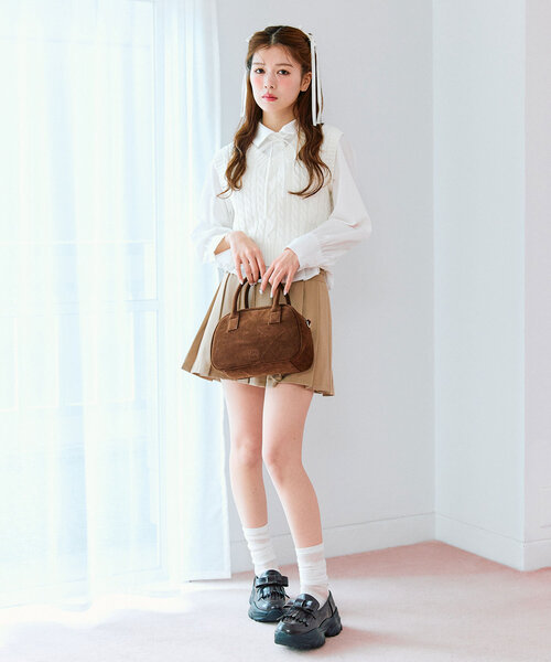 「OLIVE des OLIVE」 長袖ブラウス FREE チャコールグレー レディース_画像3