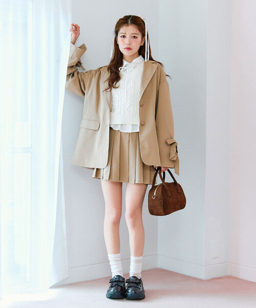 「OLIVE des OLIVE」 長袖ブラウス FREE チャコールグレー レディース_画像5