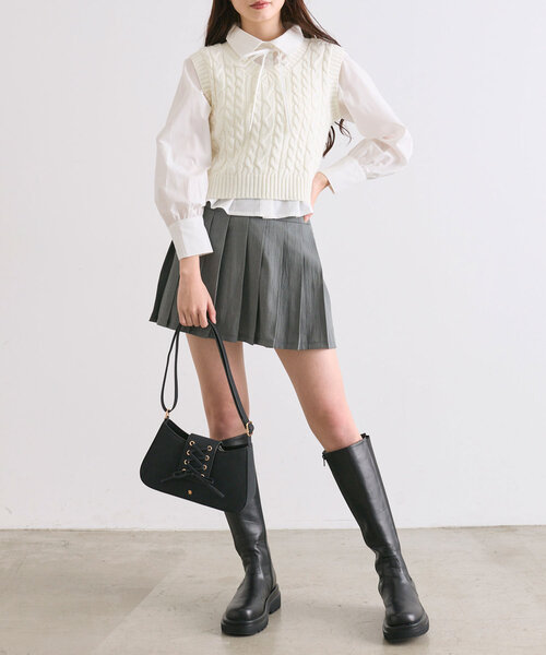 「OLIVE des OLIVE」 長袖ブラウス FREE チャコールグレー レディース_画像7