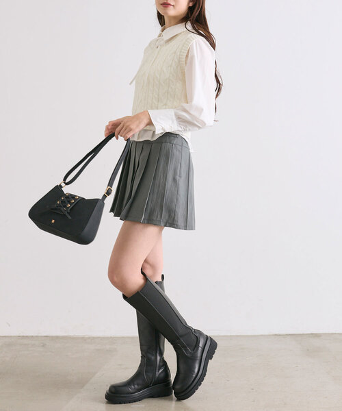 「OLIVE des OLIVE」 長袖ブラウス FREE チャコールグレー レディース_画像8