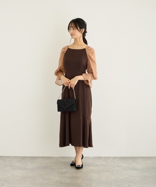 「Dorry Doll」 長袖ワンピース M ブラック レディース_画像7