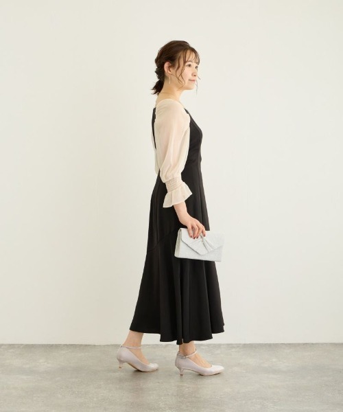 「Dorry Doll」 長袖ワンピース M ブラック レディース_画像9