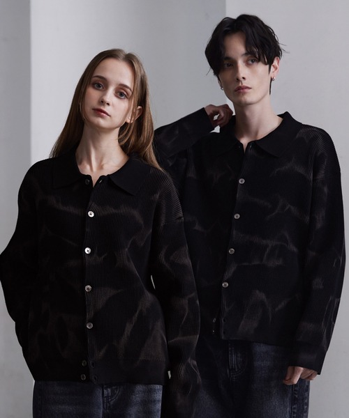 CLEL（クレイル） カーディガン 「CLEL」Basic/Spray Rib Knit Shirt