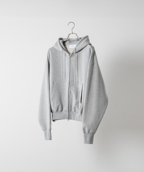 「soerte」 ジップアップパーカー 3 チャコールグレー メンズ_画像3