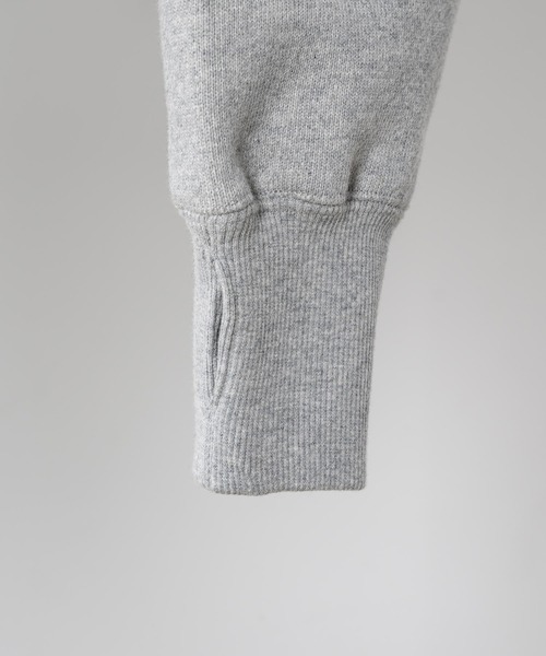 「soerte」 ジップアップパーカー 3 チャコールグレー メンズ_画像9