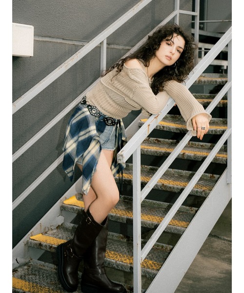 「EGOIST」 ニットアンサンブル FREE ベージュ レディース_画像5