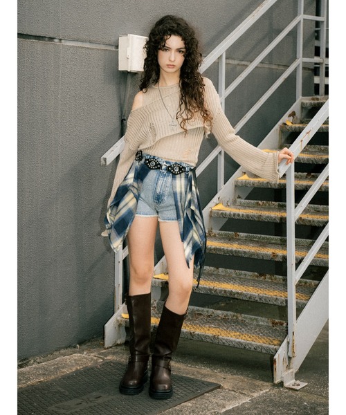 「EGOIST」 ニットアンサンブル FREE ベージュ レディース_画像8