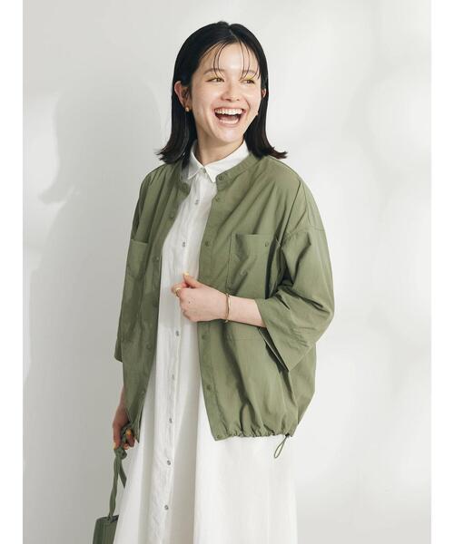 「CRAFT STANDARD BOUTIQUE」 7分袖ブラウス FREE カーキ レディース_画像6