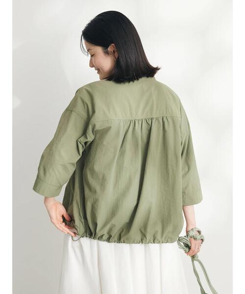 「CRAFT STANDARD BOUTIQUE」 7分袖ブラウス FREE カーキ レディース_画像8