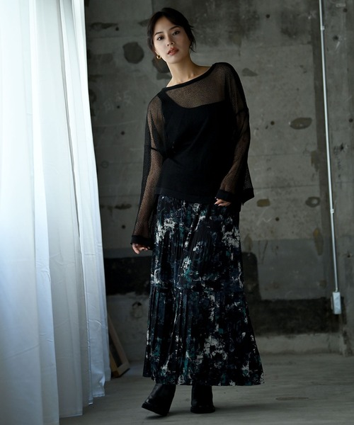 「funda mine」 長袖カットソー FREE ホワイト レディース_画像4