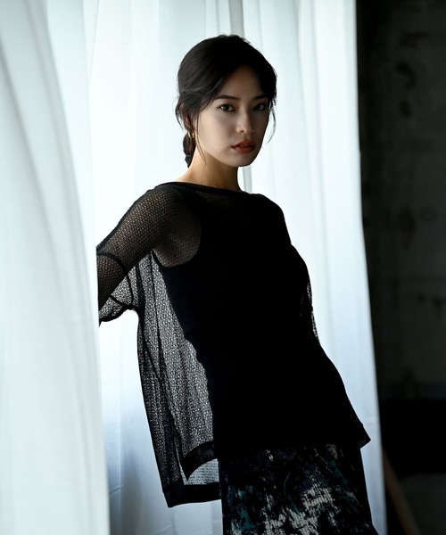 「funda mine」 長袖カットソー FREE ホワイト レディース_画像9