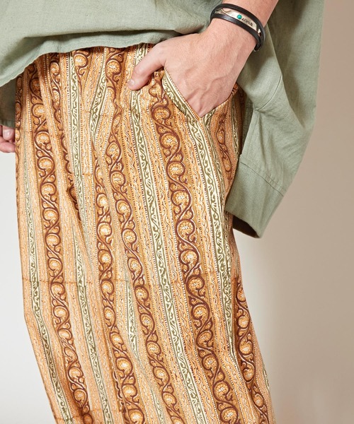 「チャイハネ」 パンツ FREE ホワイト メンズ_画像8