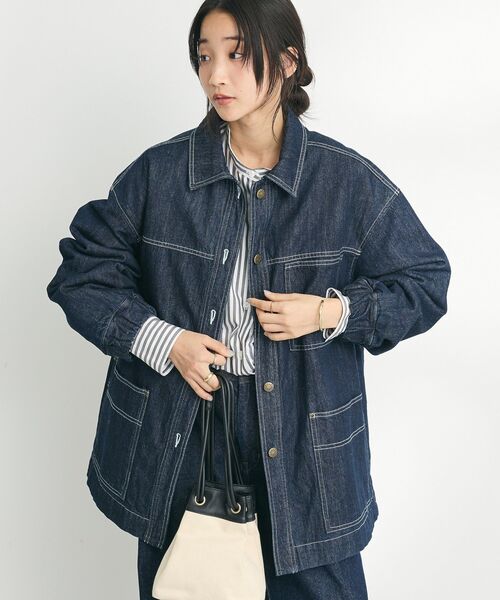 「CRAFT STANDARD BOUTIQUE」 「refind works」デニムジャケット FREE インディゴブルー レディース_画像2
