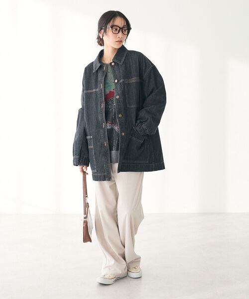 「CRAFT STANDARD BOUTIQUE」 「refind works」デニムジャケット FREE インディゴブルー レディース_画像8