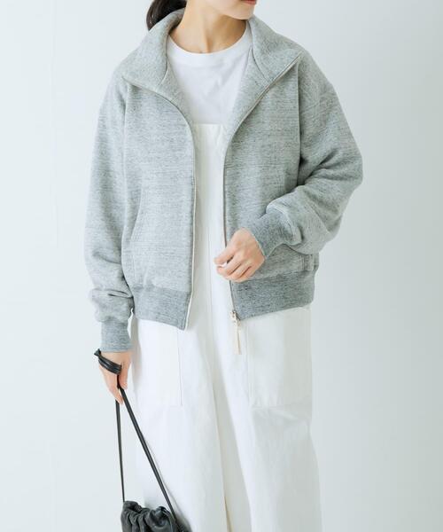 かぐれ トレーナー スウェット コットンスウェットスタンドジップ