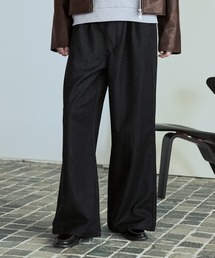 1980s Aquascutum 2インタック　デニムワイドトラウザーズ ASTRONOMY ワイドパンツ ジーンズ 「セットアップ対応」ネバーリジット