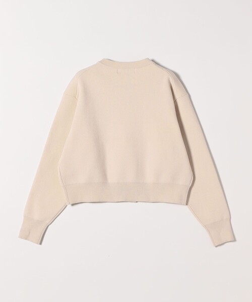 quaranciel カーディガン 「手洗い可能」ノーカラー ダブル ボタン