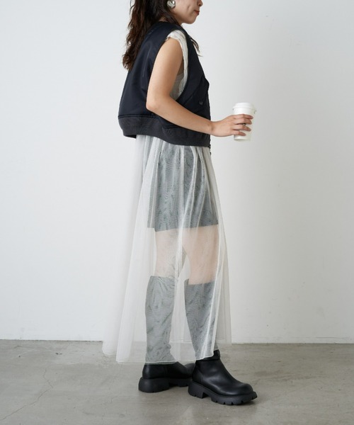 etsinta（エシンタ） ナイロンベスト ONE SIZE ブラック レディース