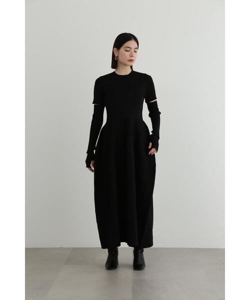 「JILL STUART」 ニットワンピース 4 ベージュ レディース_画像3