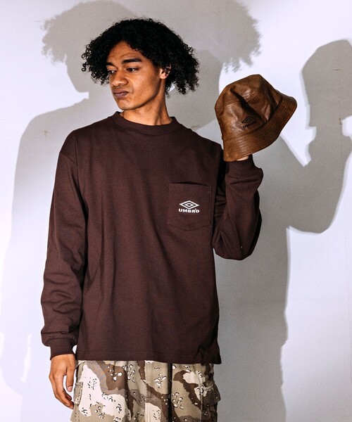 「UMBRO」 長袖Tシャツ MEDIUM ブラック メンズ_画像6
