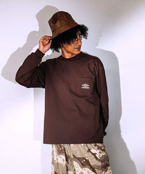 「UMBRO」 長袖Tシャツ MEDIUM ブラック メンズ_画像7