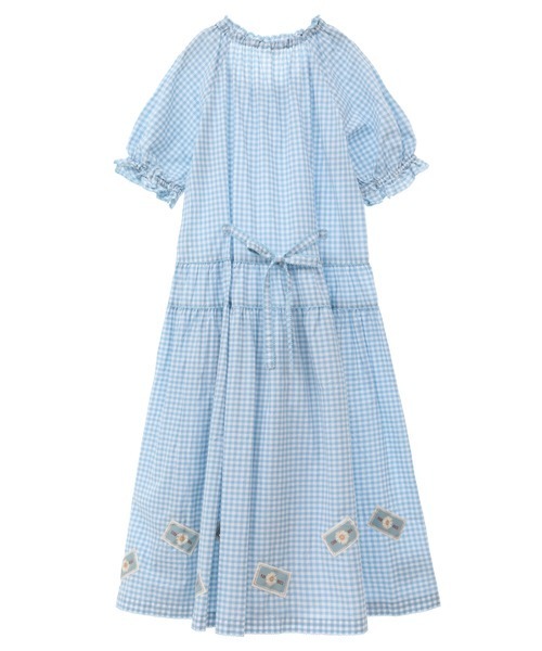 【美品】ピンクハウス半袖ワンピース　フリー PINK HOUSE（ピンクハウス） 半袖ワンピース フリー ピンク レディース