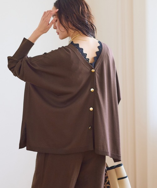 Elura（エルーラ） カーディガン サラサラタッチ2WAYカーディガン