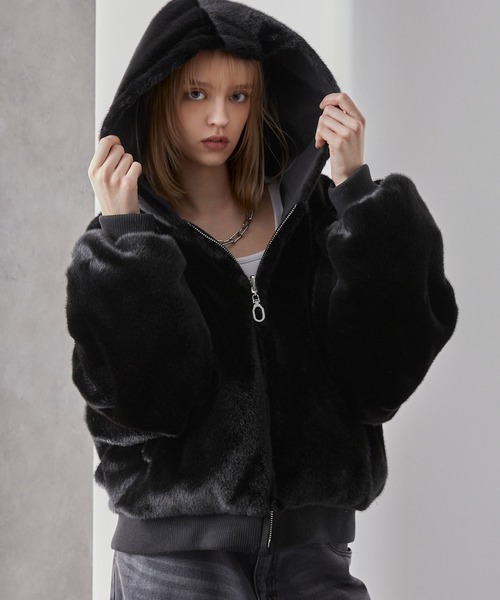 「Loose/ルース」 マウンテンパーカー L ブラック メンズの画像