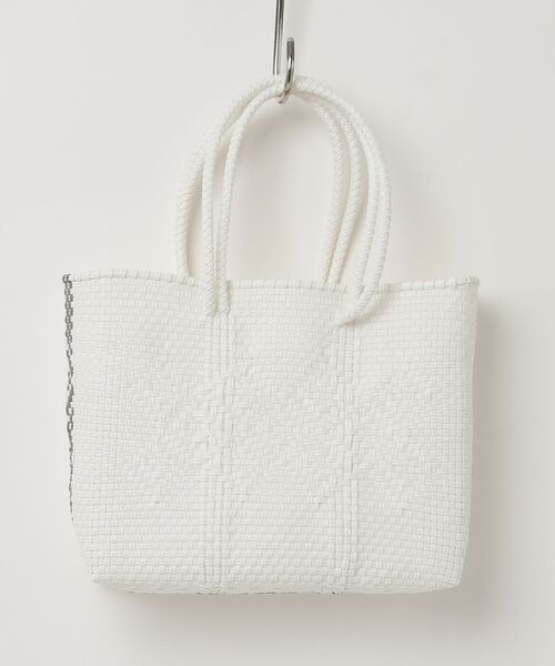 BORDERS at BALCONY かごバッグ ホワイト BORDERS at BALCONY/ボーダーズ アット バルコニー｜「ボーダーズ