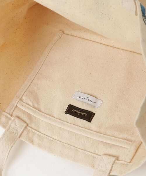 「manipuri」 トートバッグ「UNITED ARROWSコラボ」 - ベージュ レディース_画像4